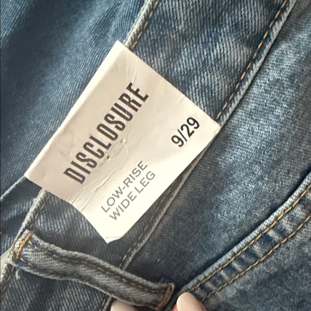 Classic Blue Denim Jeans-Wide Straight Leg - Picture 2 of 4
